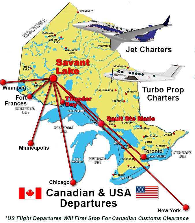 Savant Lake Charter Flights